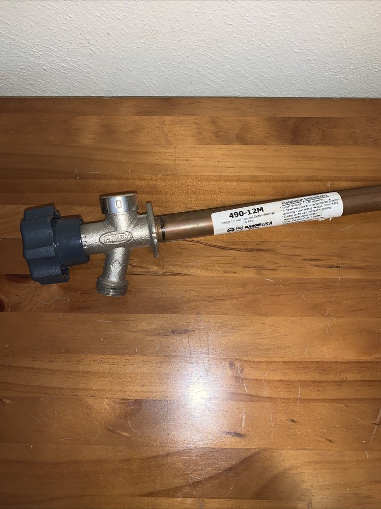 Prier 12” Half Turn Anti-Siphon Wall Hyd