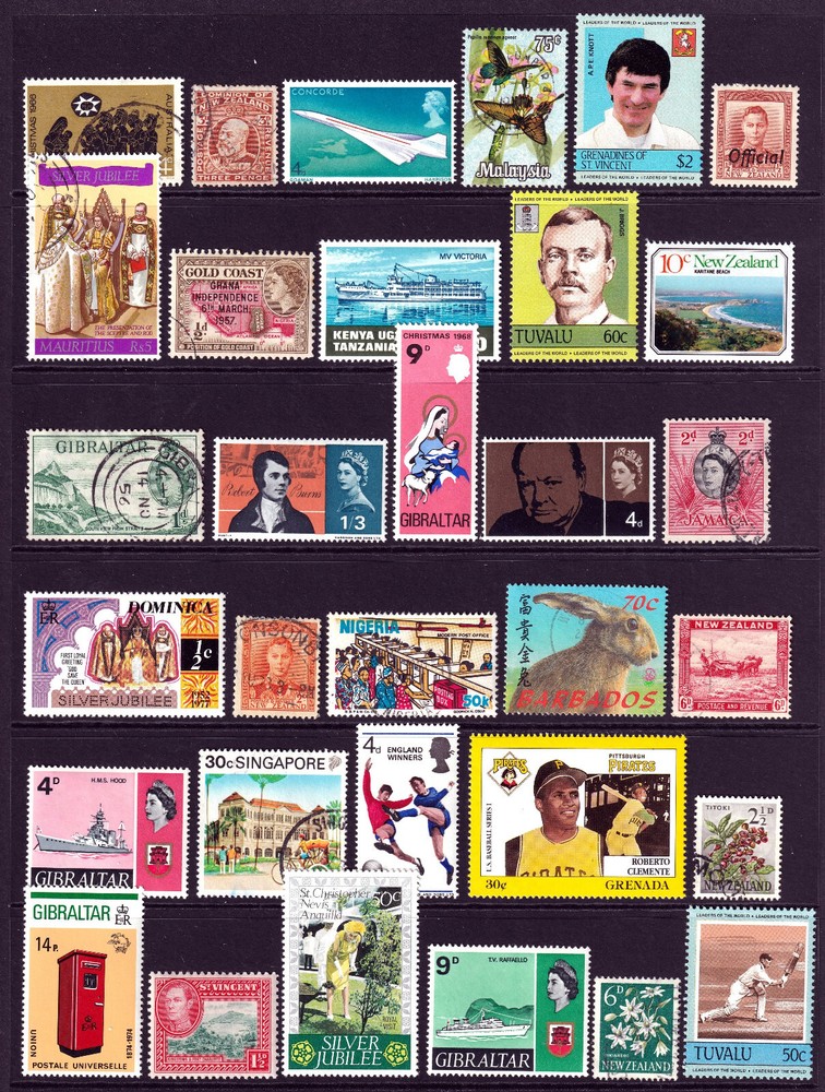 British Commonwealth mounted mint and used selection 20