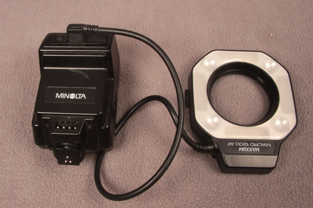 MINOLTA Maxxum Macro Flash 1200AF TESTED with instructions