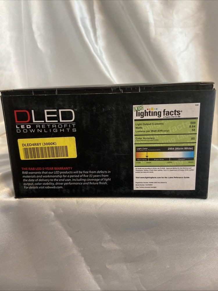 Rab Lighting 4” Dimmable LED Retrofit Warm 3000k