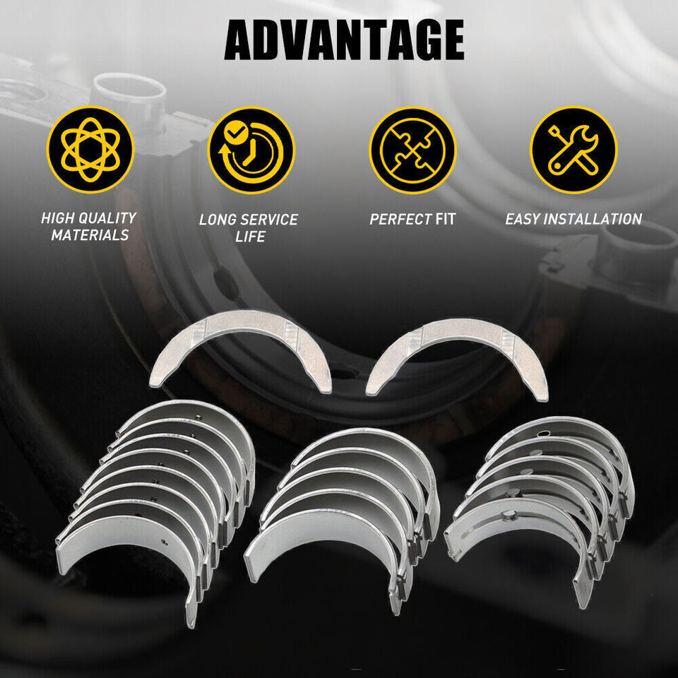 Crankshaft Rods Bearing Kit Fits For Hyundai Sonata Kia Forte Optima 2.4L DOHC