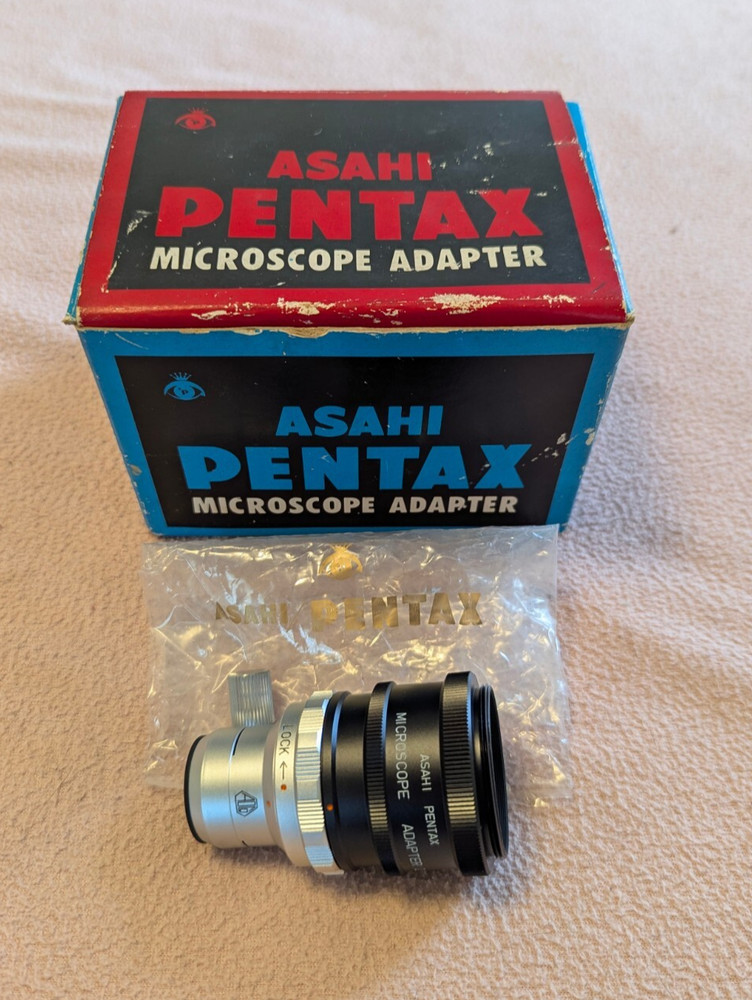 Asahi Optical Co Ltd Japan Pentax Microscope Adapter w/Box