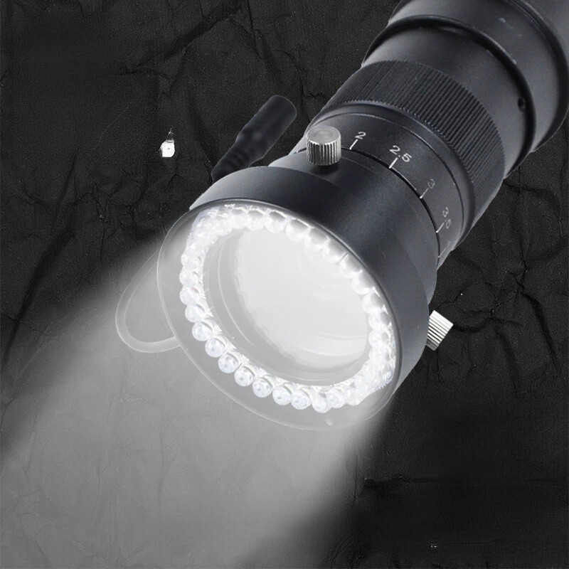 Illuminator Lamp LED Ring Light Source for Industrial Microscope with Dust Cover