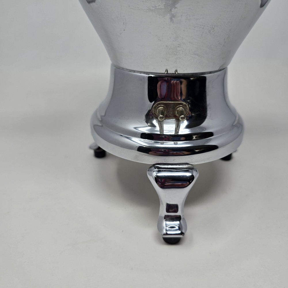 Homelectric Silver Plate Chrome Coffee Urn Samovar Hot Water Dispenser *READ