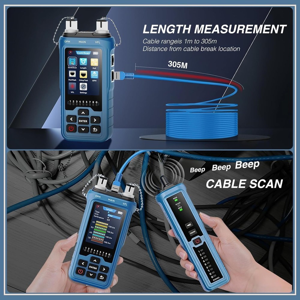 8-in-1 Multifunctional Network Cable Tester RJ45