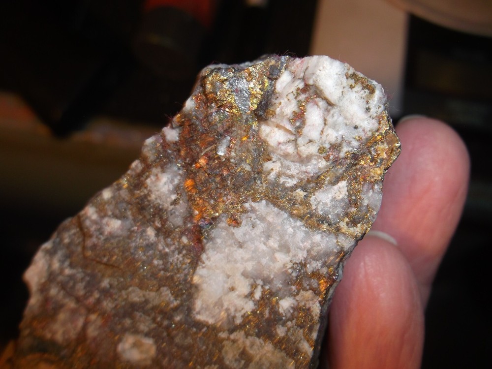 Gold, silver, copper, 287 grams samples ,ore high grade .
