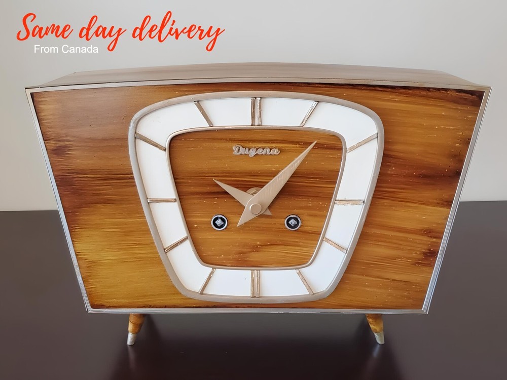 Mental clock Mid-Century Modern Dugena [NEW]