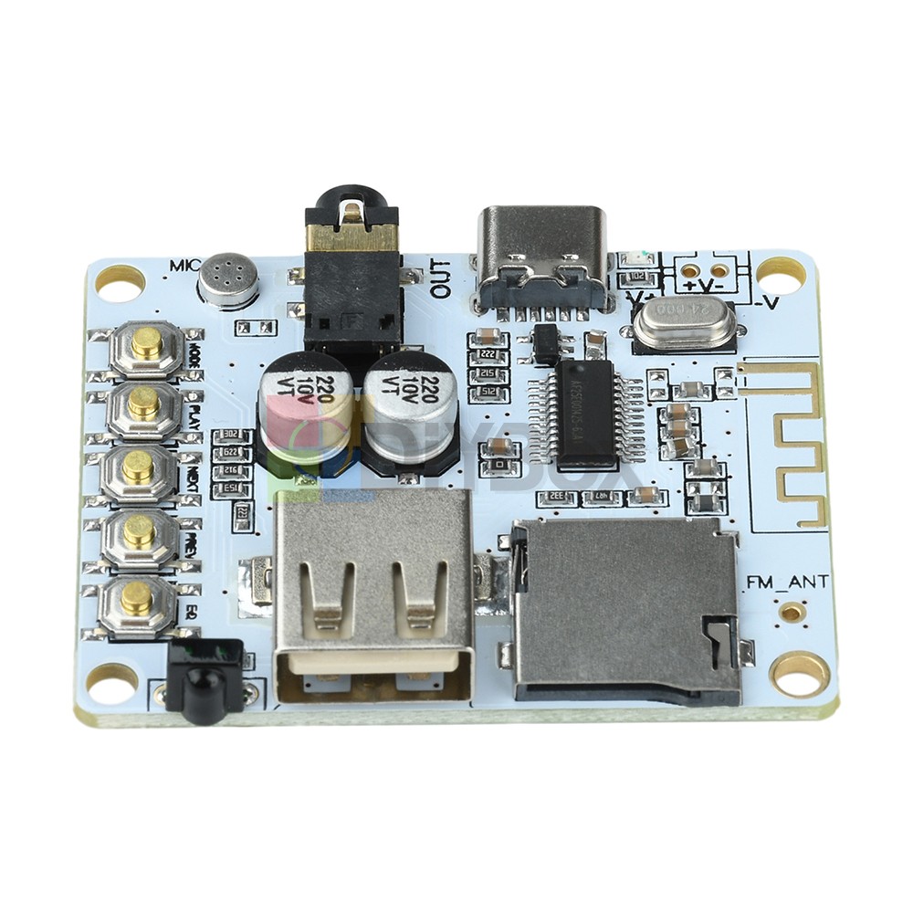 Bluetooth 5.4 Audio Receiver Board MP3 Lossless Decoder Decoding Module Type-C
