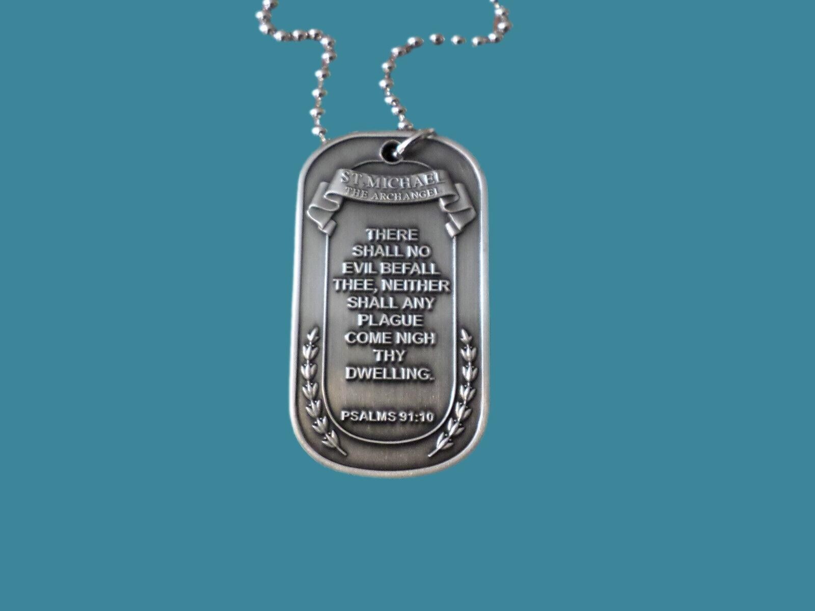 ST. MICHAEL ARCHANGEL RELIGIOUS DOG TAG MARINE CORPS ARMY NAVY AIR FORCE