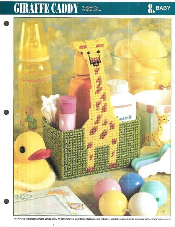 LOT/7 PLASTIC CANVAS LEAFLETS BABY PROJECTS