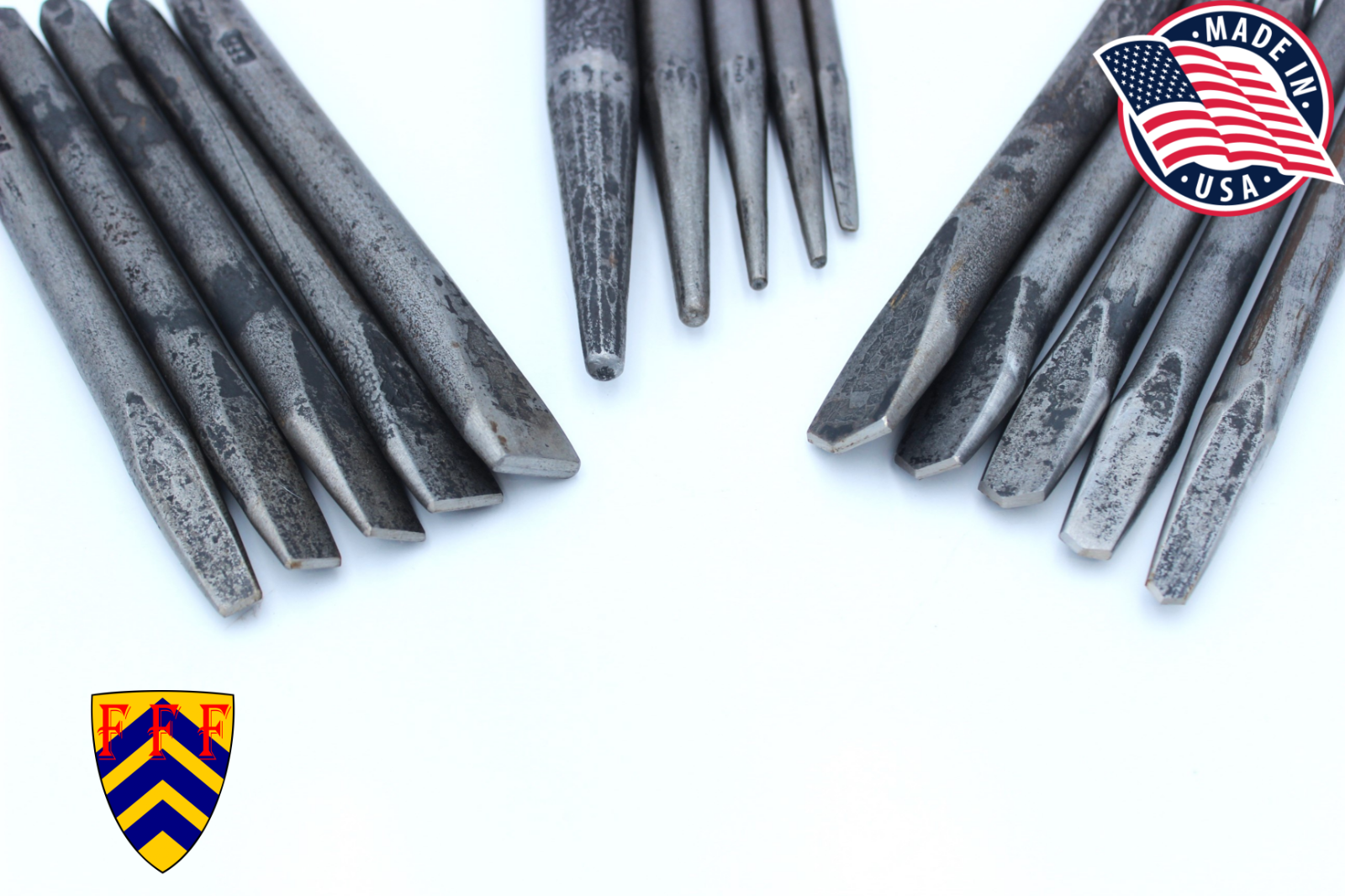 Fiery Furnace Blacksmith - 15Piece Ultimate Slot Punch & Drift Set - MADE IN USA