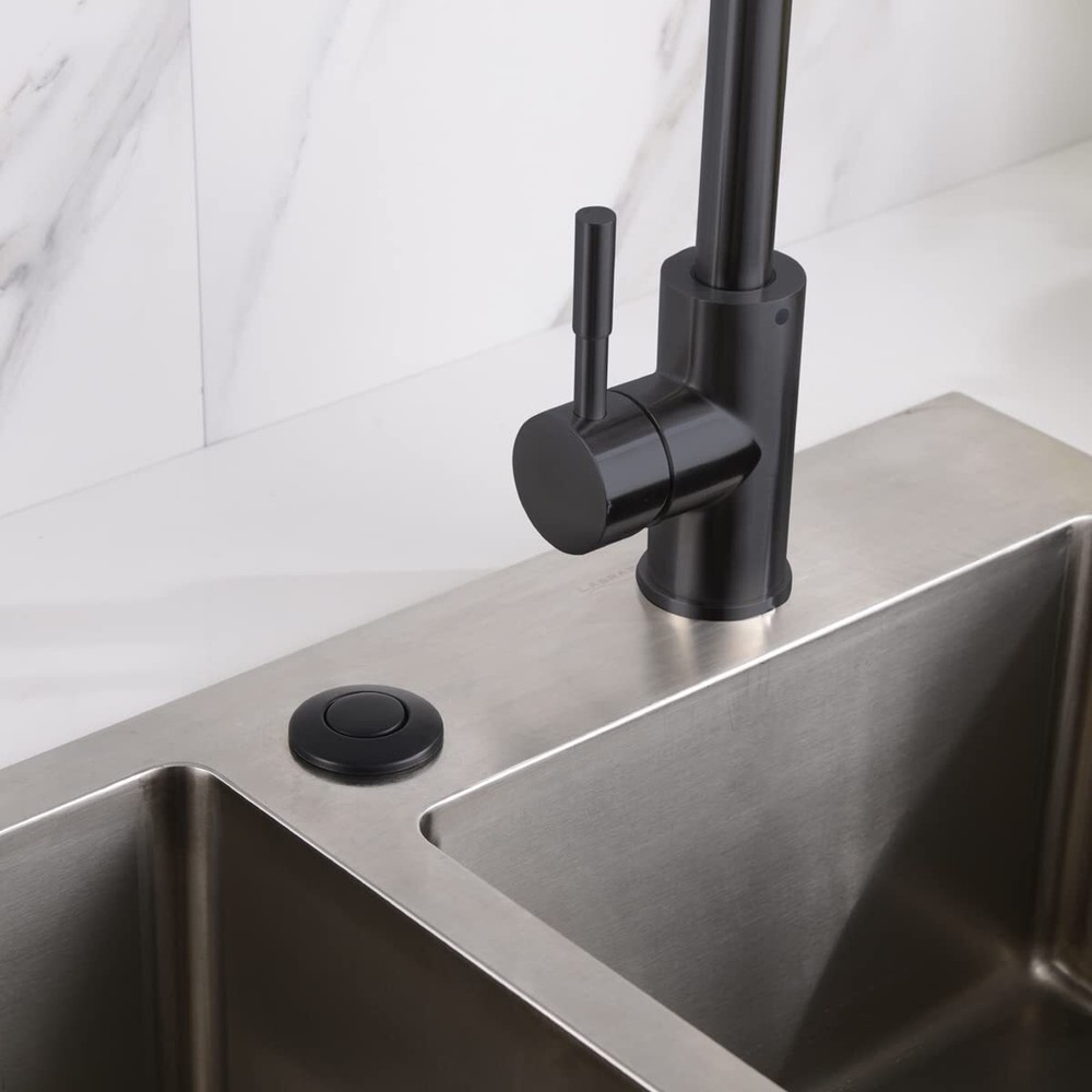 Air Activated Switch Button for Sink Garbage Disposal Part Matte Black
