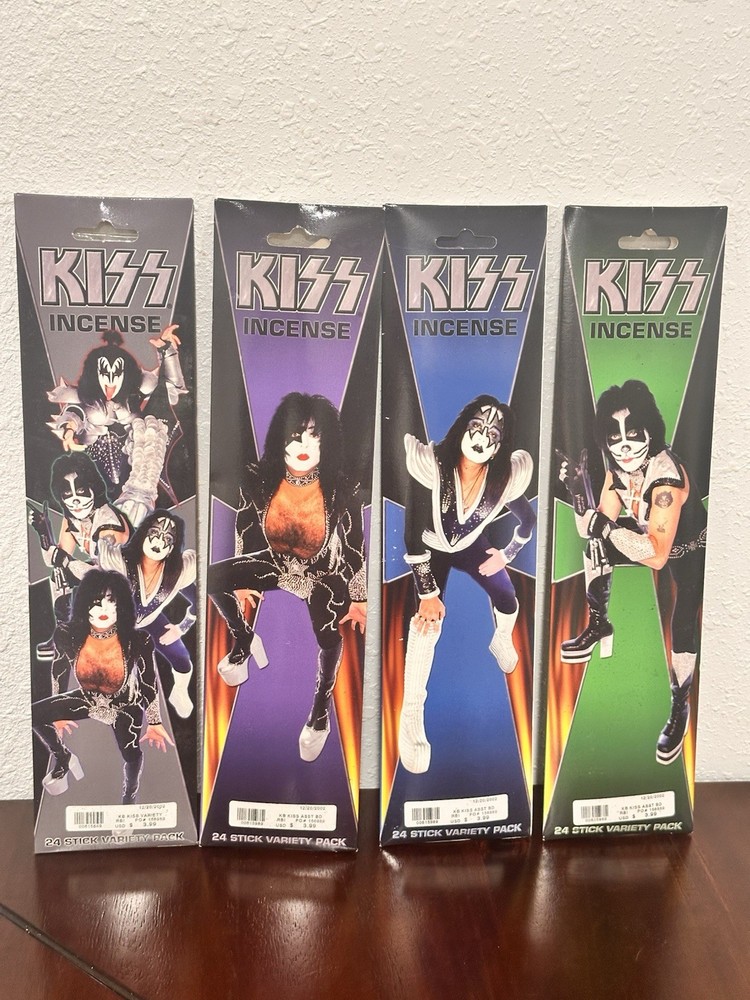 KISS / Official Incense, Brand New, Unused, Set of 4