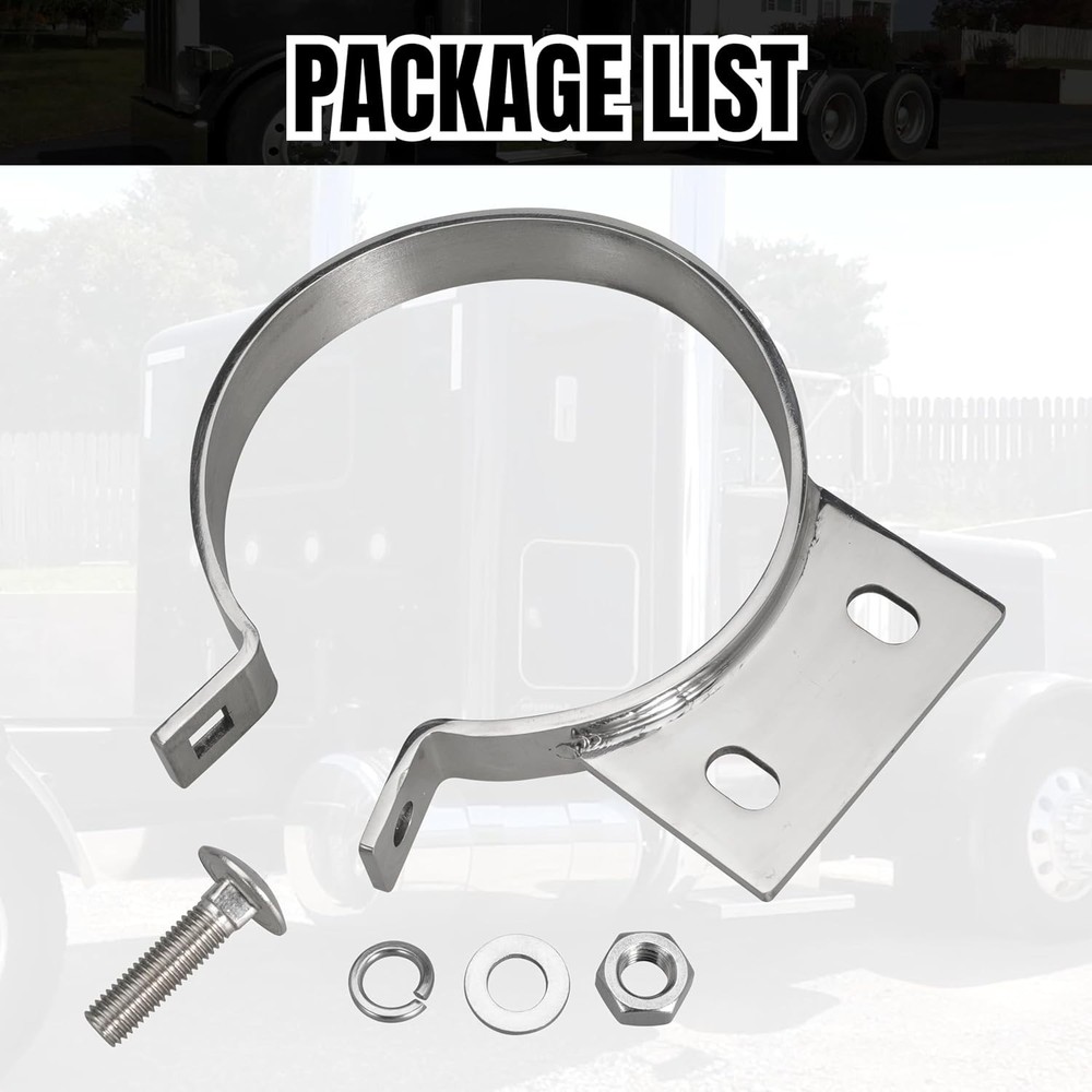 a5" Exhaust Stack Mounting Bracket For Peterbilt 379 359 1987-1993 Replace 10294
