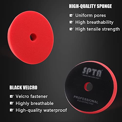 Buffing Polishing Pads, 6'' Orbital Buffer Pads Hook and Loop Buffing 150mm