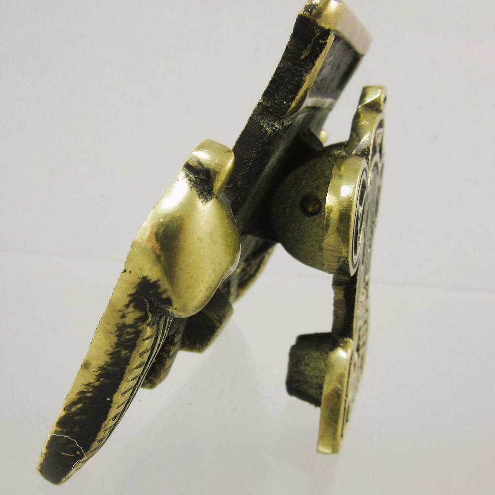Vintage Solid Brass CSVVS Door Knocker - Kendal 1985