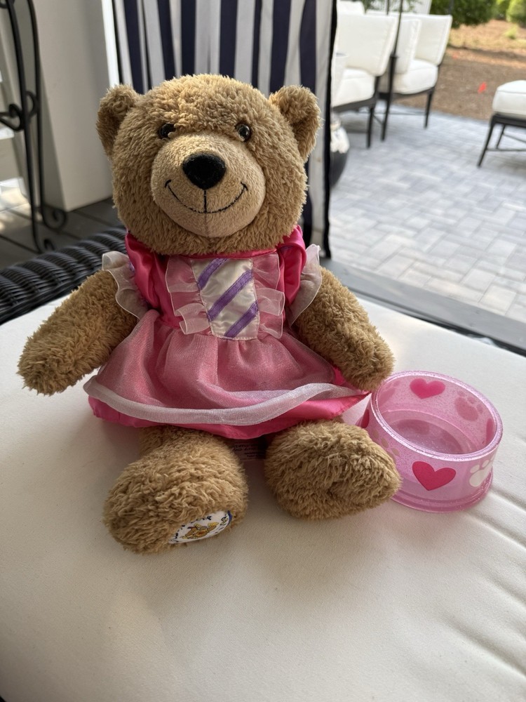 Build A Bear Workshop Princess Bear With Dish