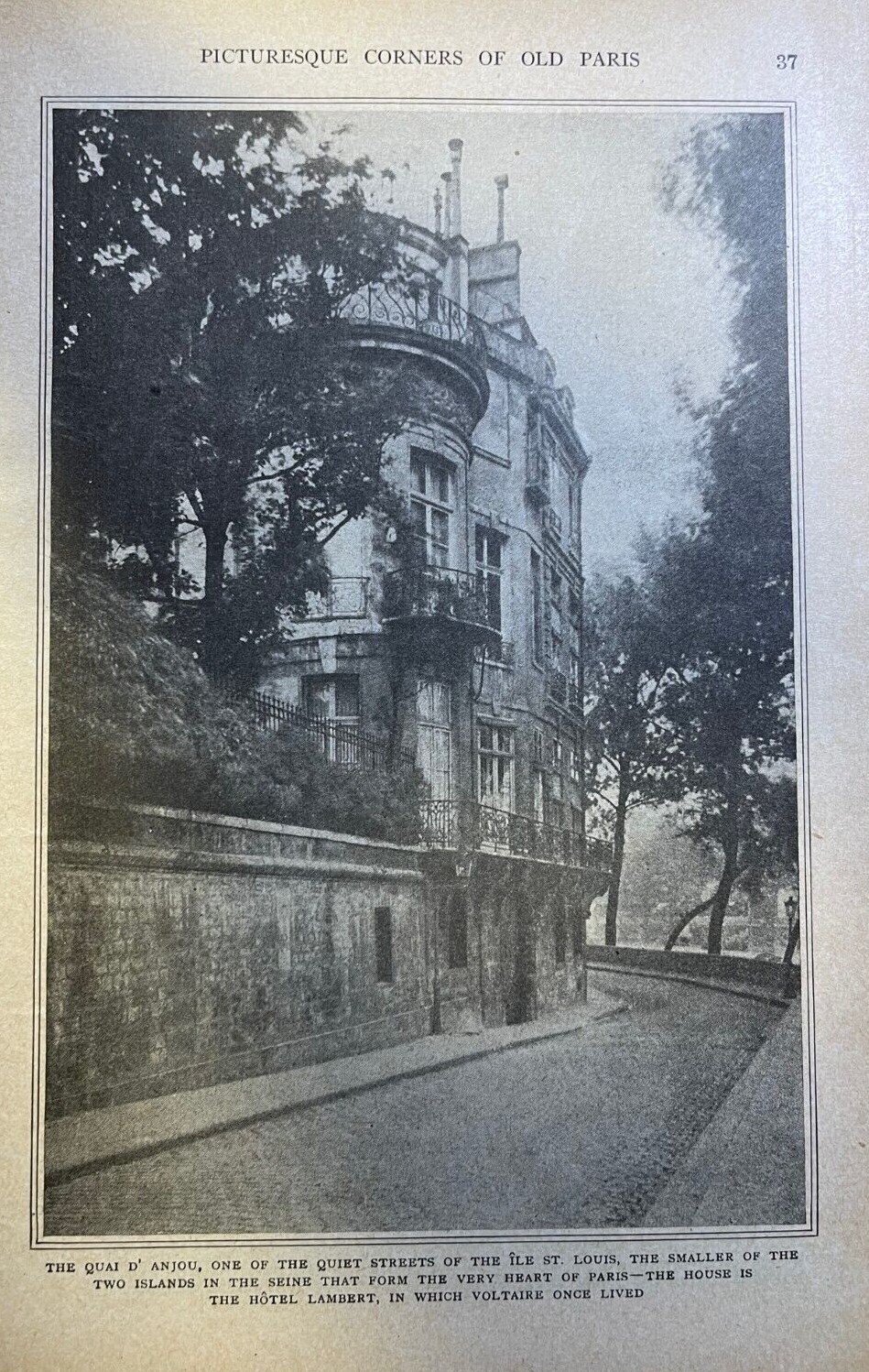 1921 Picturesque Paris France illustrated