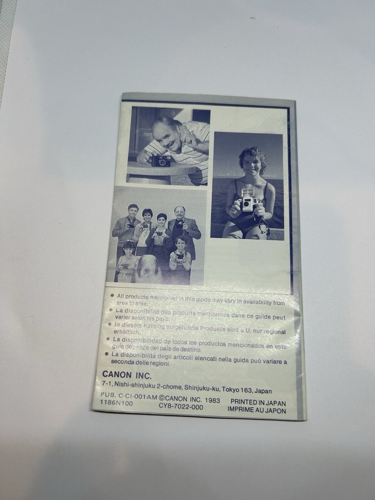Canon Products Guide 1983
