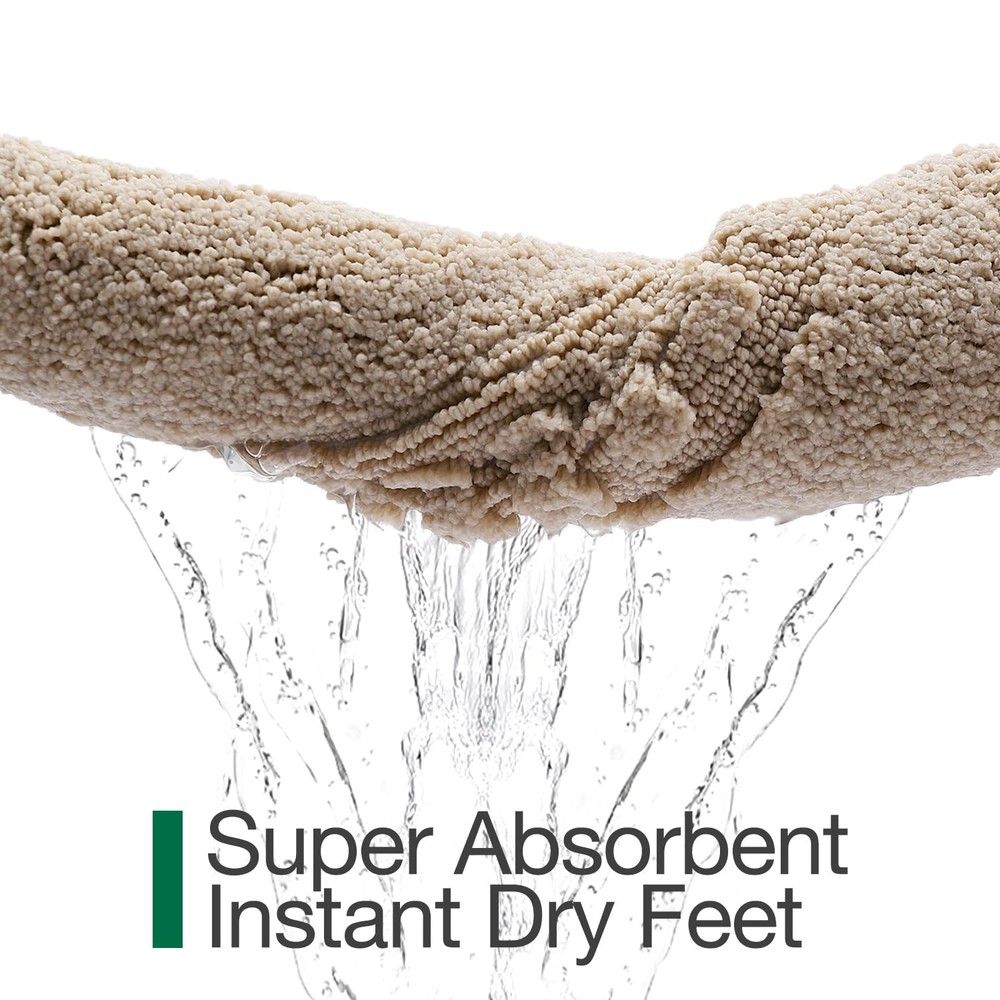 Bathroom Rugs Non Slip with Rubber Backing, Extra Soft Plush Microfiber Bath ...