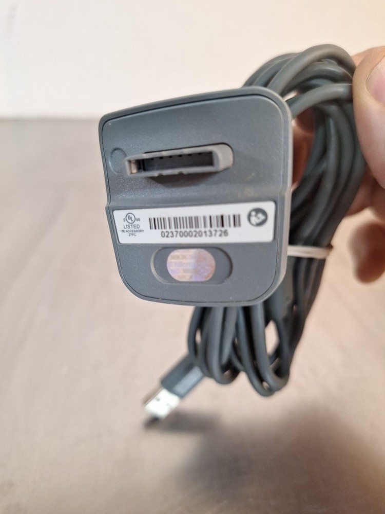 Official Microsoft Xbox 360 Play Charge Kit Controller Charging Wire Authentic!