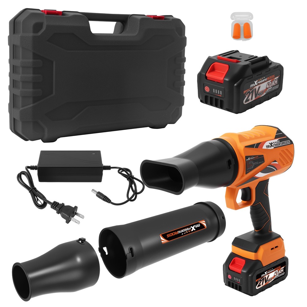 maXpeedingrods 550CFM Cordless Leaf Blower 2 Battery Variable Speed Lightweight