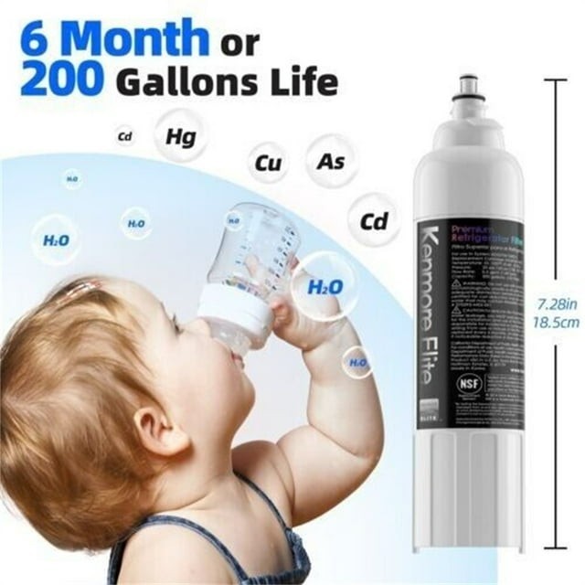 4 pack Kenmore Elite 9490 refrigerator water filter Fit 800P（New Sealed)