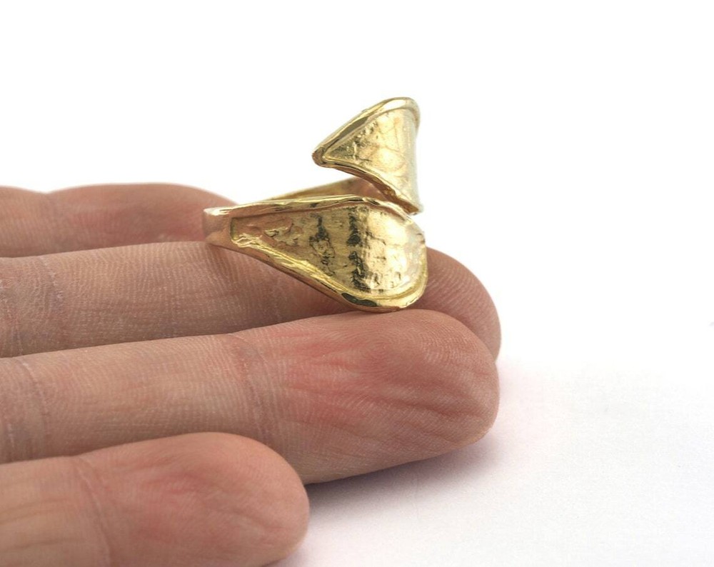 Adjustable Ring Raw brass (18.5mm 8.5US inner size) 2680
