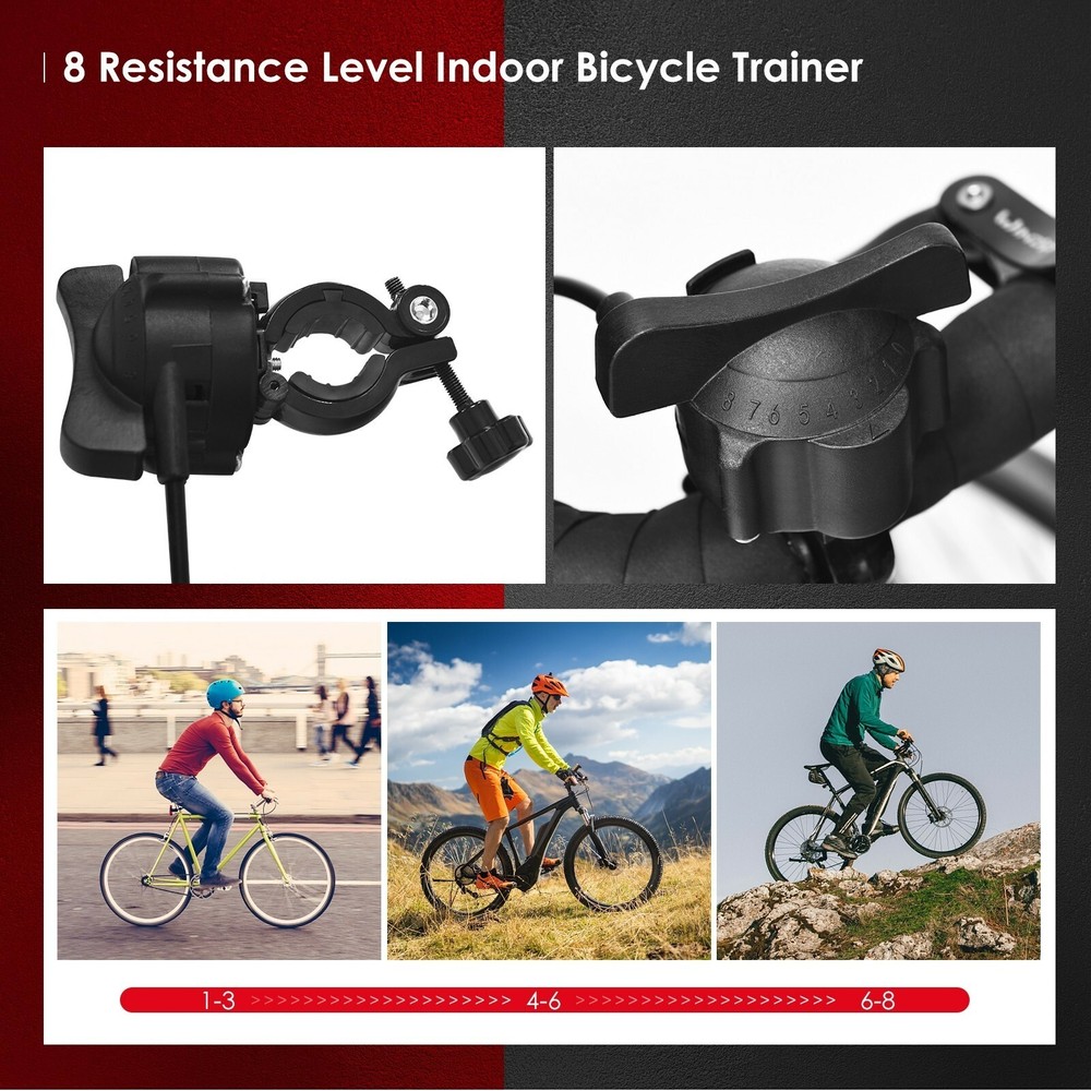 Adjustable Resistance Indoor Steel Bicycle Exercise Stand