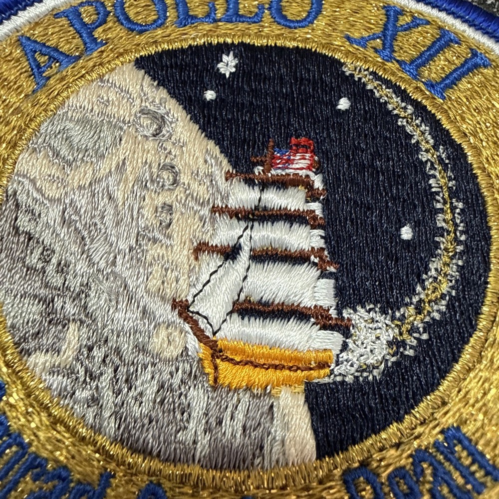 Vintage Apollo XII Crew Patch NASA Original 60s Space Program Patch - 4 inch