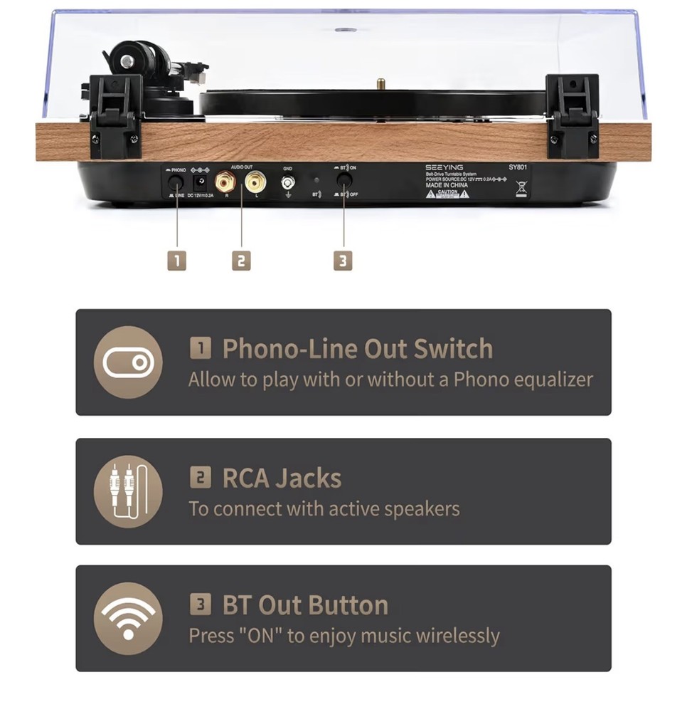 Seeying turntable System/Record player