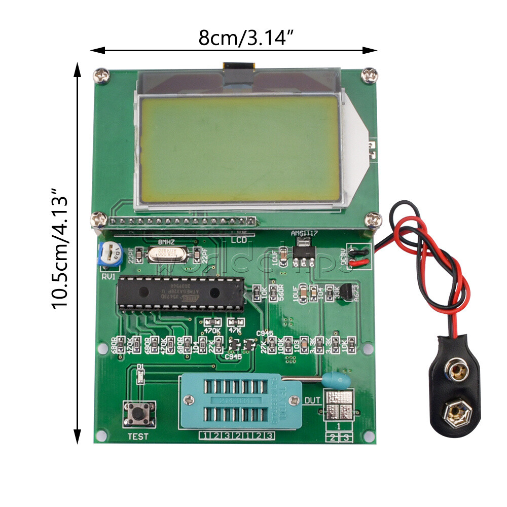 GT-T8 Graphical Transistor Multifunctional Transistor Tester LCD Display