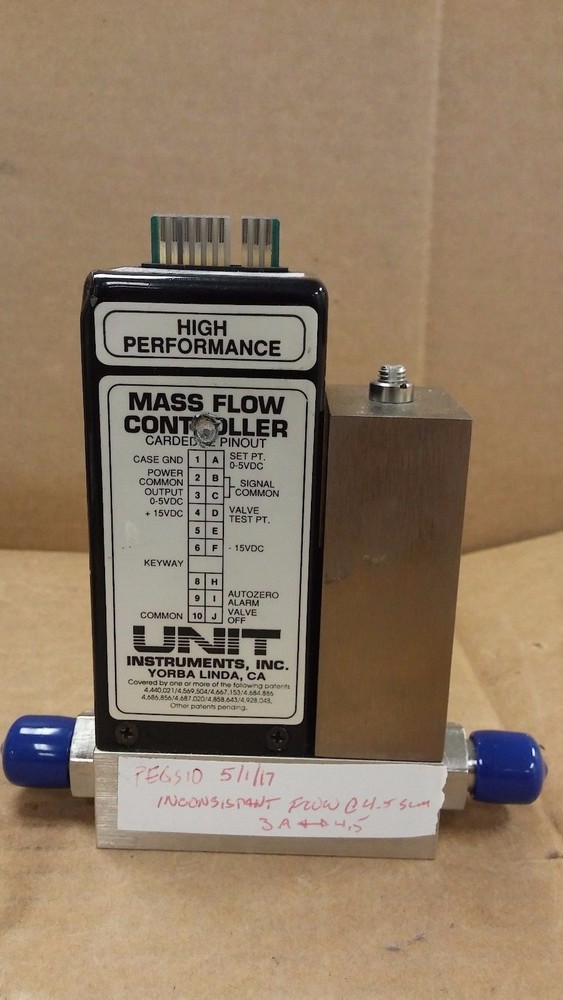 UNIT Instruments UFC-1100A O2 Gas 10000 SCCM Mass Flow Controller