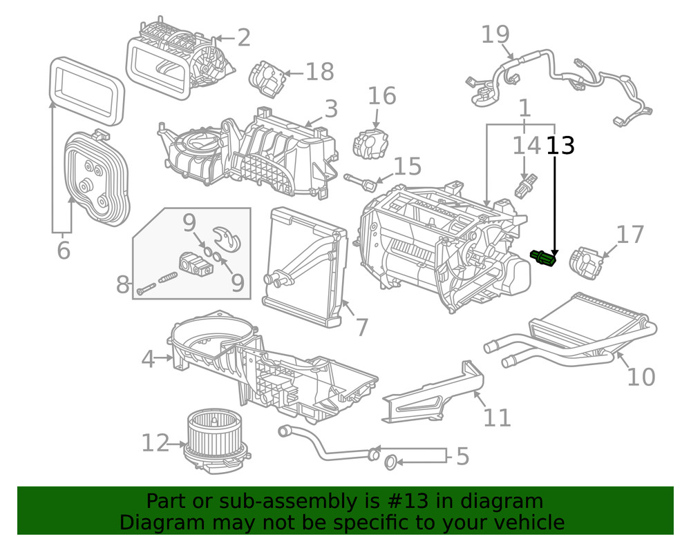 Genuine GM Air Temperature Sensor 84228769