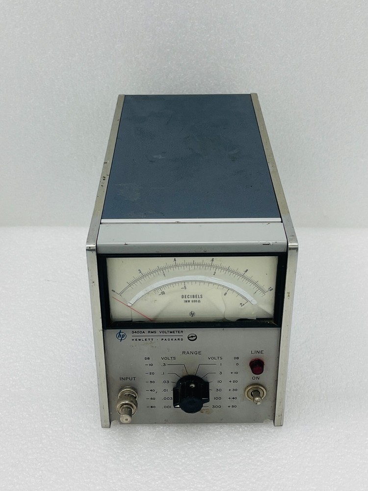 Hewlett-Packard 3400A RMS Voltmeter / READ
