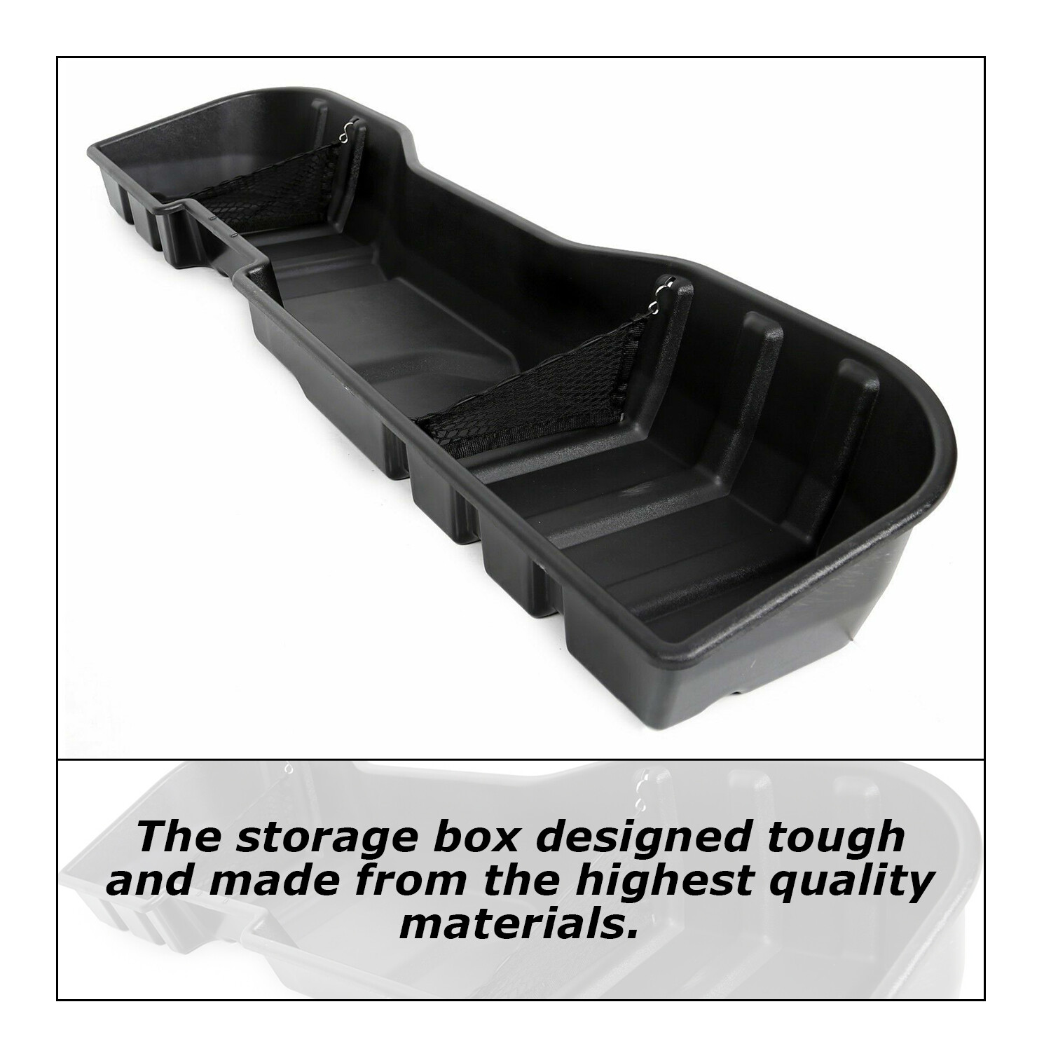 Under Seat Storage Box For Chevy Silverado 07-19 GMC Sierra CREW CAB 2007-2018