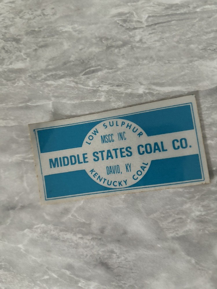 NICE COAL MINING STICKER Older Coal Company