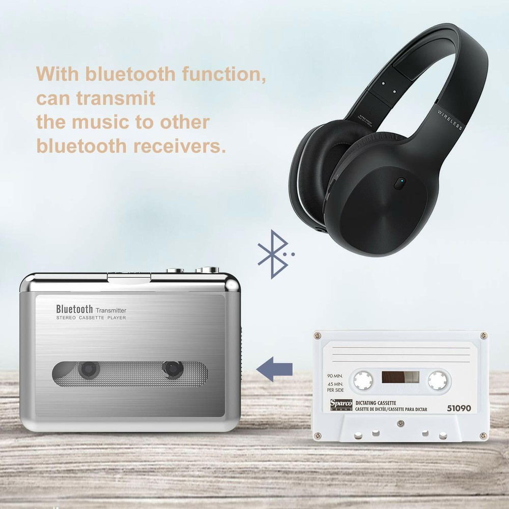 Bluetooth Cassette Player Bluetooth Transfer Personal Cassette Player