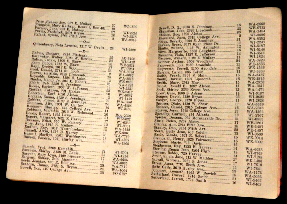 1951 Daggett Junior High School Student Directory