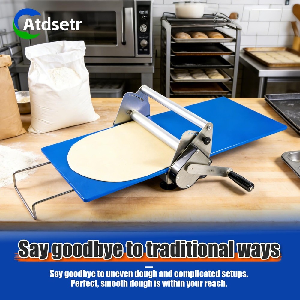 Folding Dough Rolling Machine，Manual Dough Sheeter ，Compact Dough Sheeter Mac...