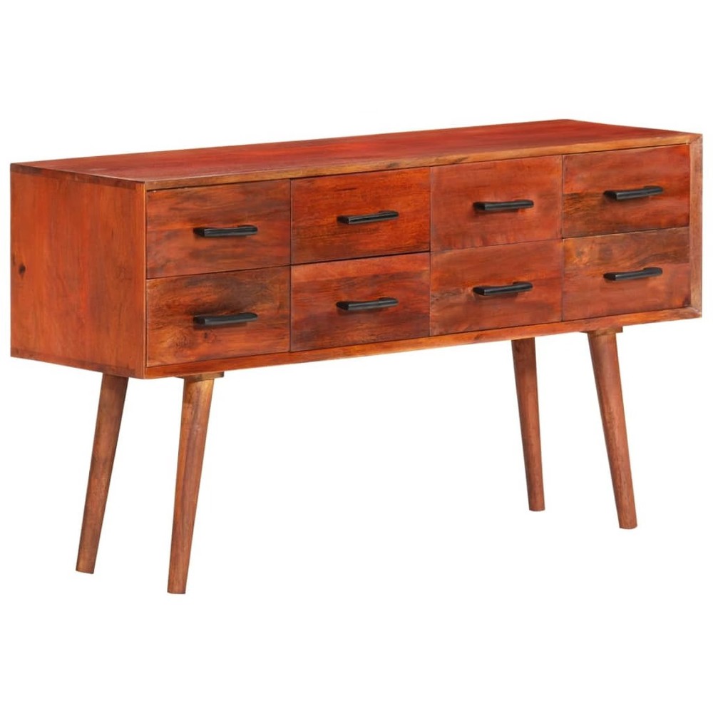 Sideboard Brown Solid Mango Wood, Iron Medium Sideboard