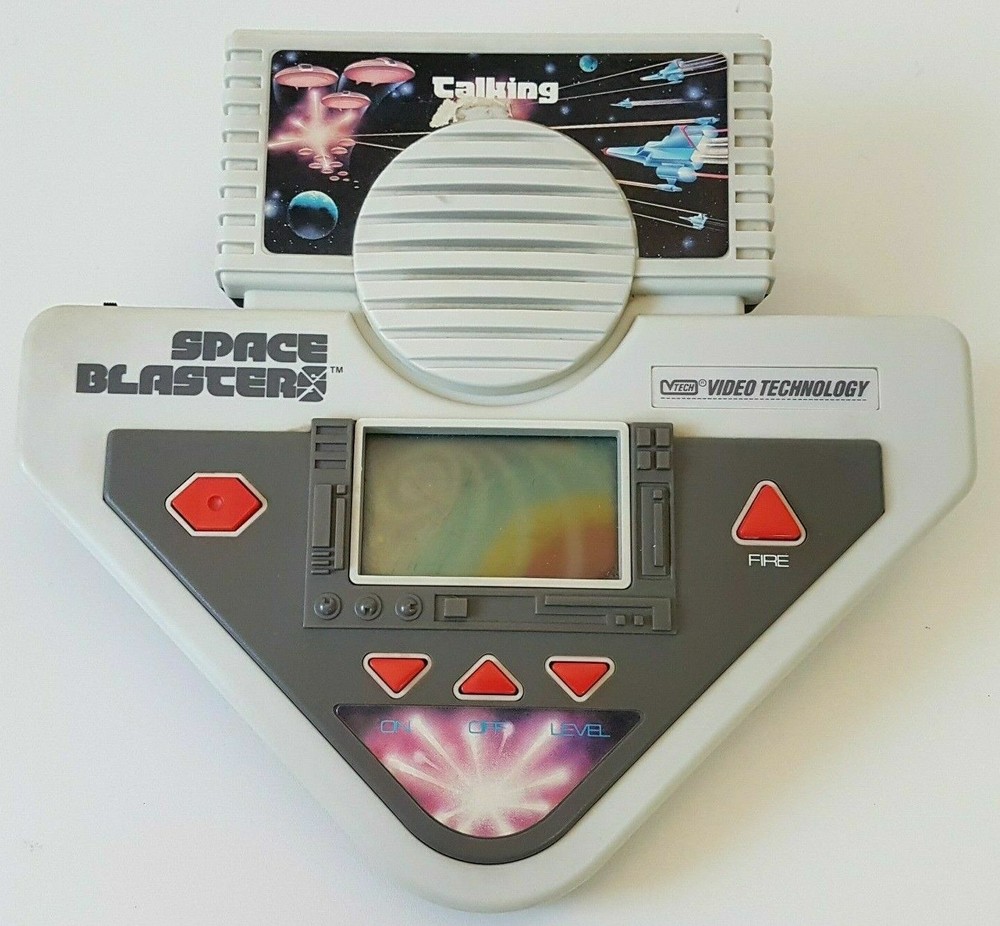 Space Blasters VTech Electronic Hand Held Video Game Talking Vintage WORKING
