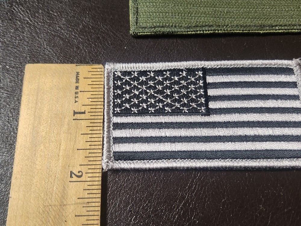 3 American Flag Patches