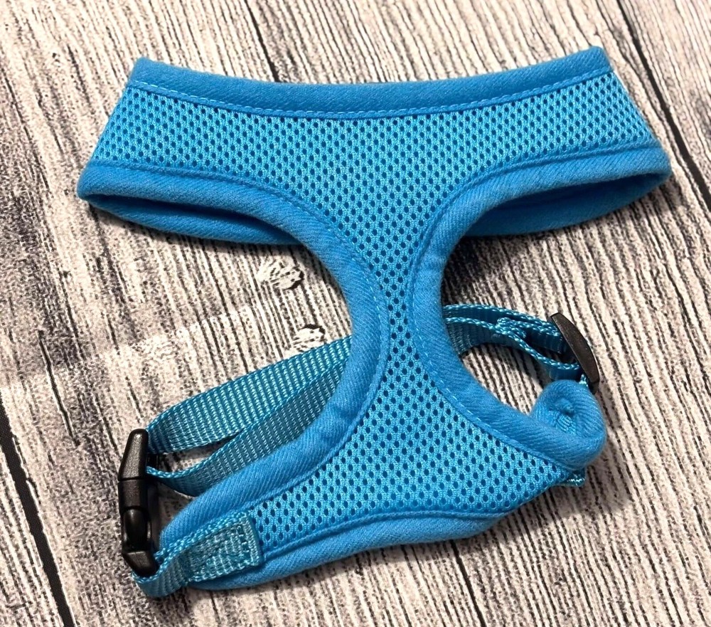 FunPet Soft Dog Harness, Adjustable, Sky-Blue Size S