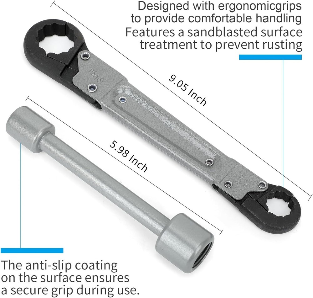 Adjustable Angle Stop Wrench Kit for 3/8" & 1/2" Compression Valves