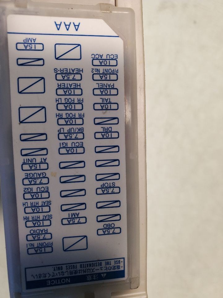 86 2017 Fuse Box Cabin