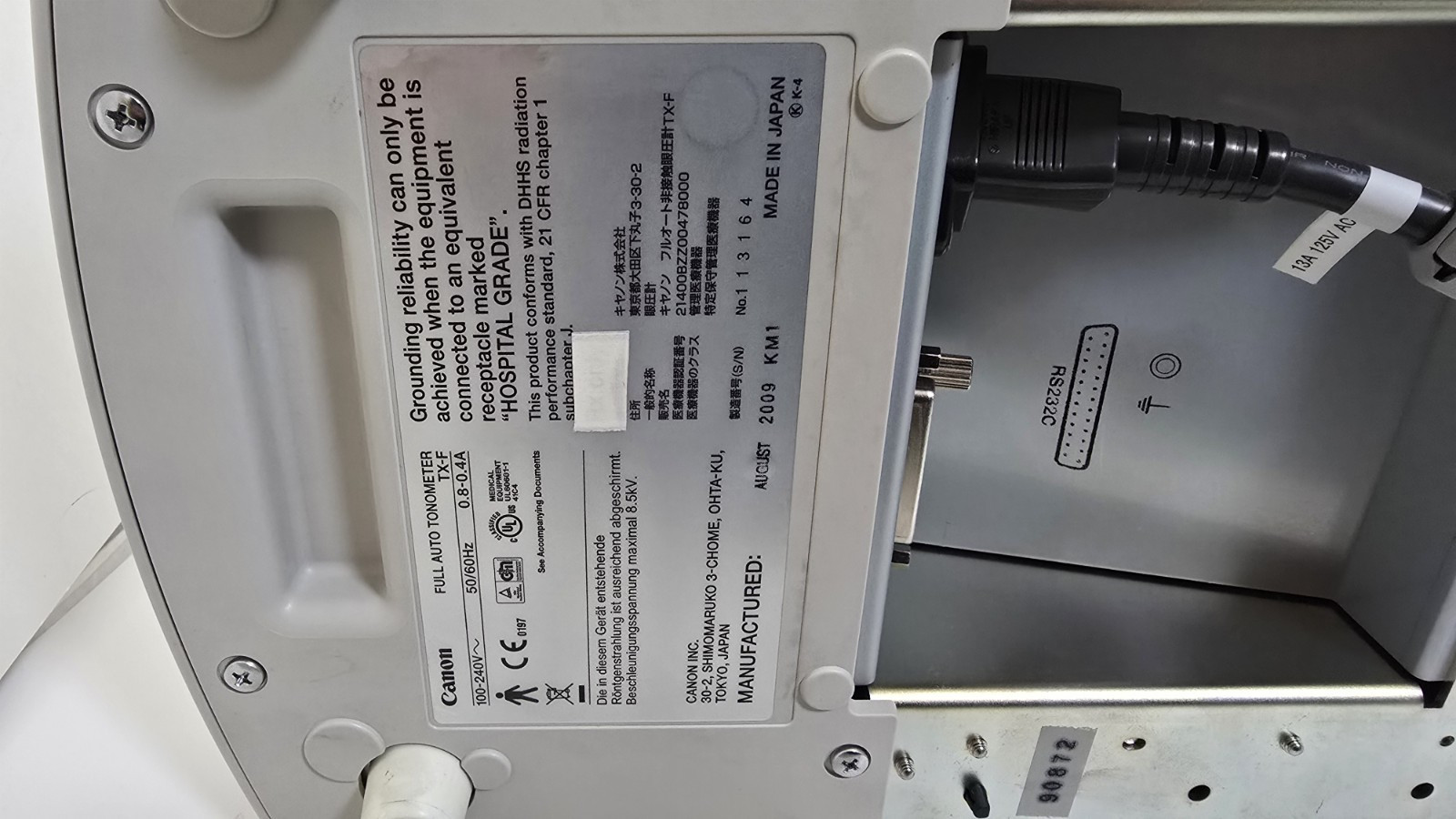 Canon TX-F Automated Full Auto Non Contact Tonometer