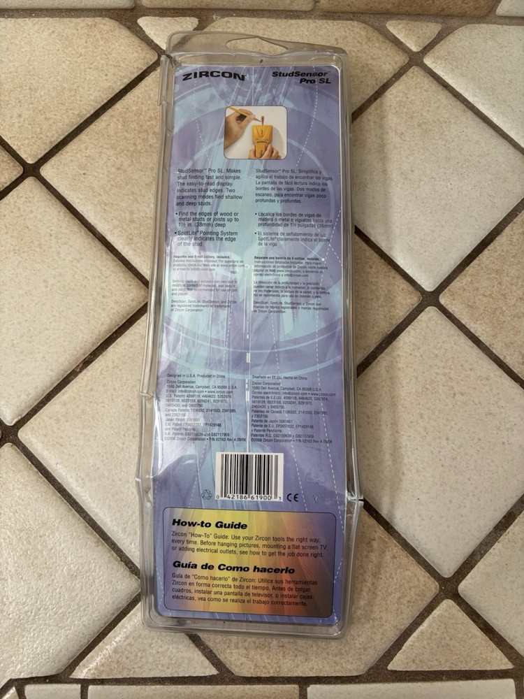 NEW Zircon Stud Sensor Pro SL Stud Finder Edge Finding