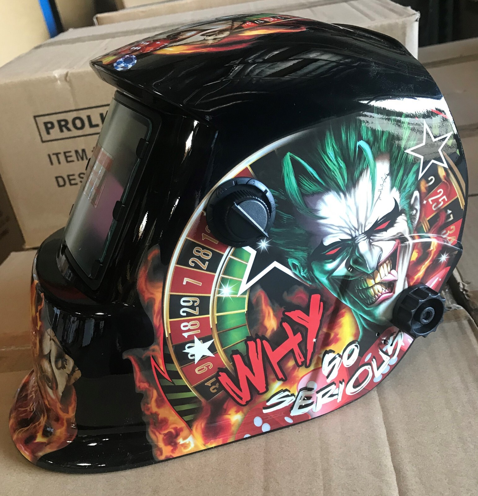 JJK True color Pro Auto Darkening Welding+Grinding hood ARC TIG MIG helmet