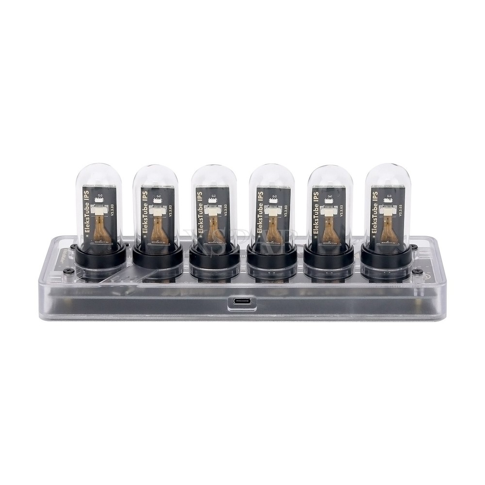 Eleksmaker Elekstube IPS PR2 RGB Nixie Tube Clock w/WiFi Bluetooth Function US